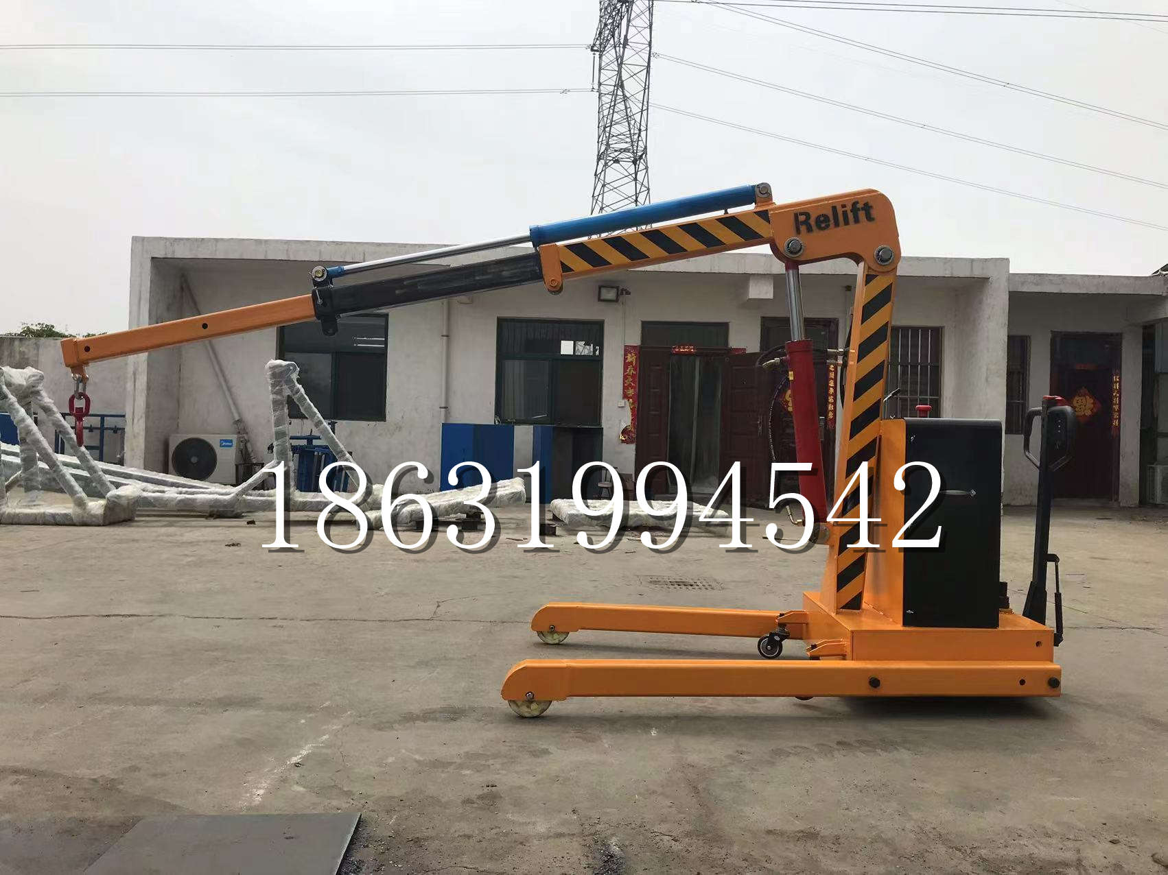 代县久征定做3吨三轮随车吊 农用园林绿化移树吊 平板工程用小吊机